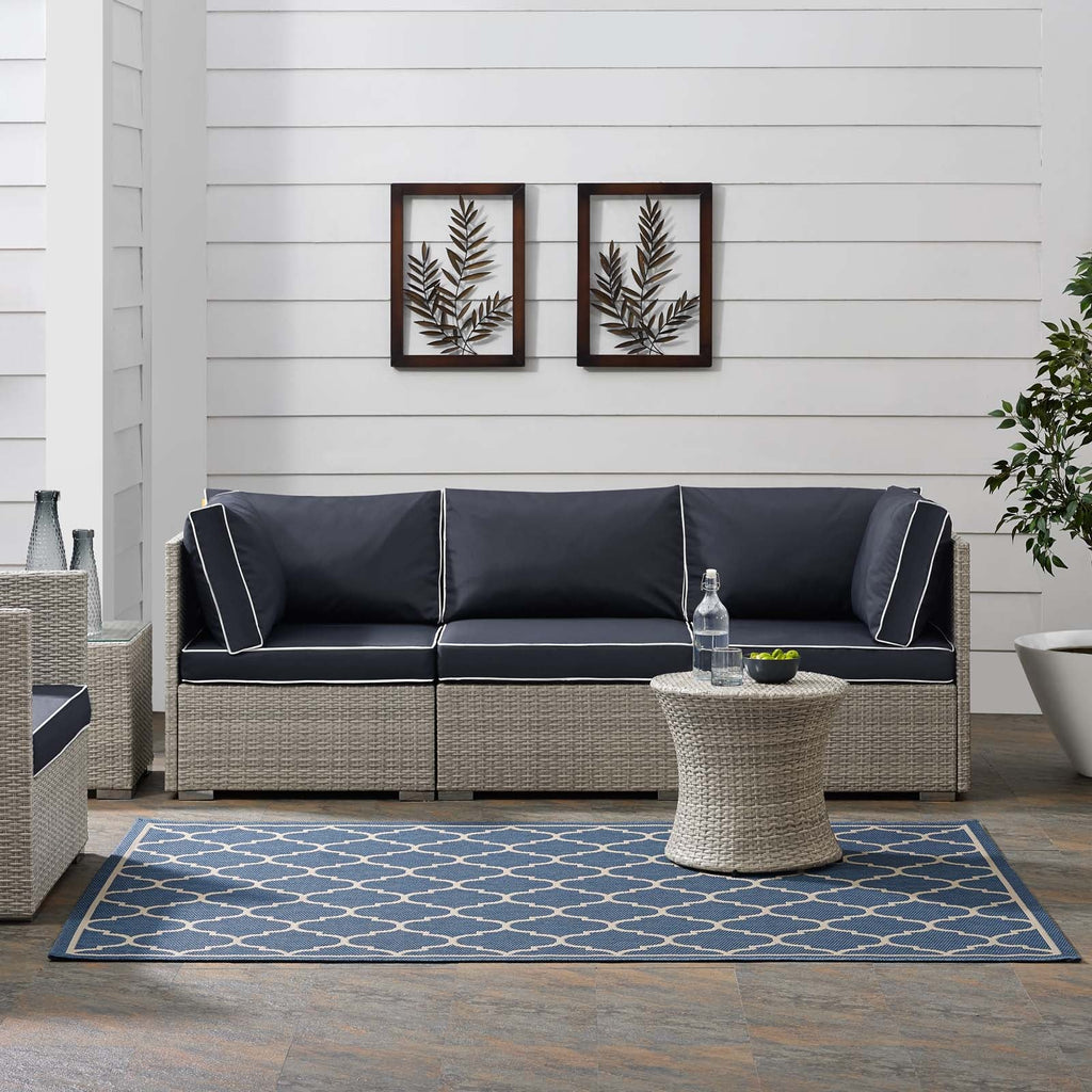 Avena Moroccan Quatrefoil Trellis Indoor and Outdoor 8x10 Area Rug by Modway