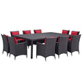 Convene 11 Piece Outdoor Patio Dining Set by Modway