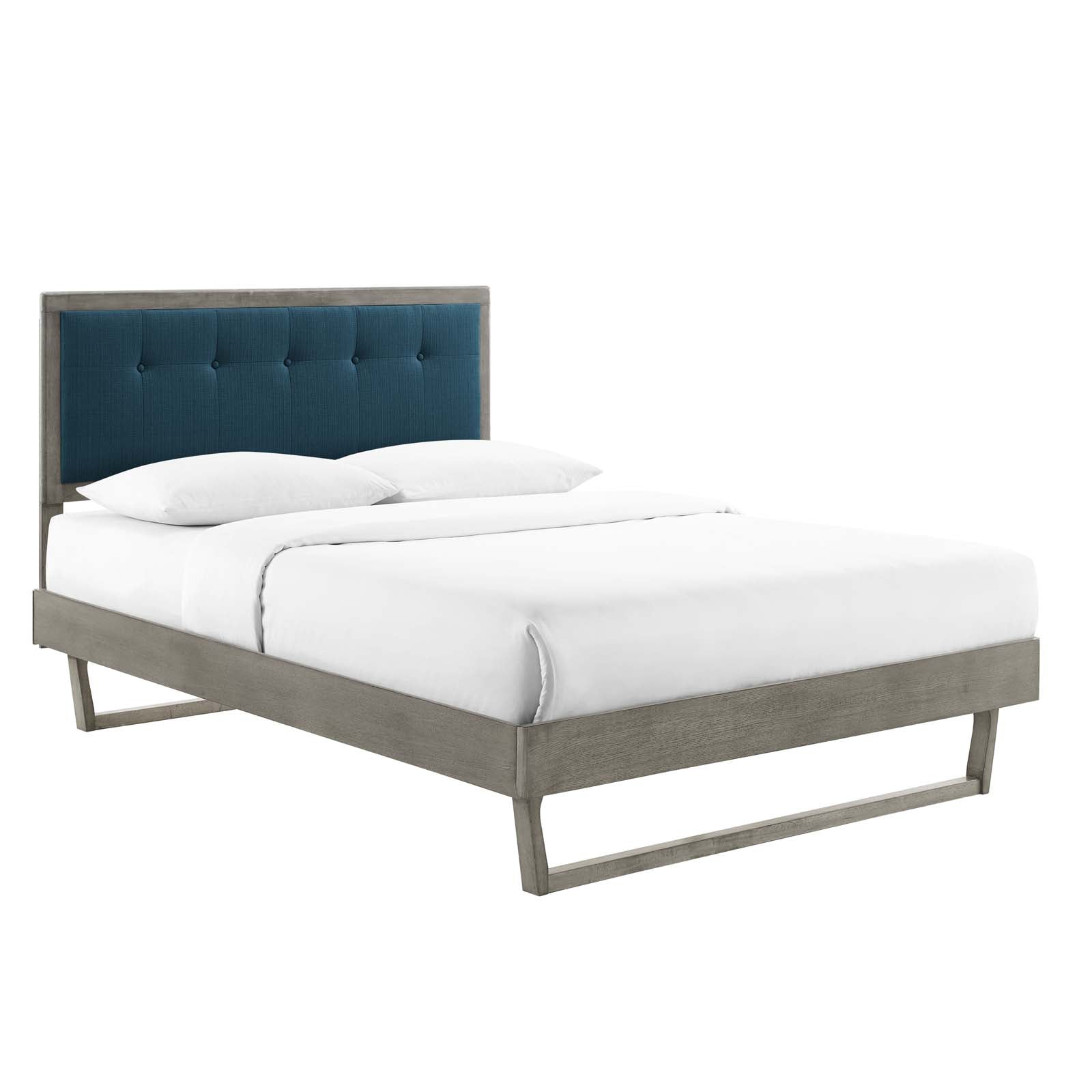 Willow Wood Queen Platform Bed With Angular Frame by Modway