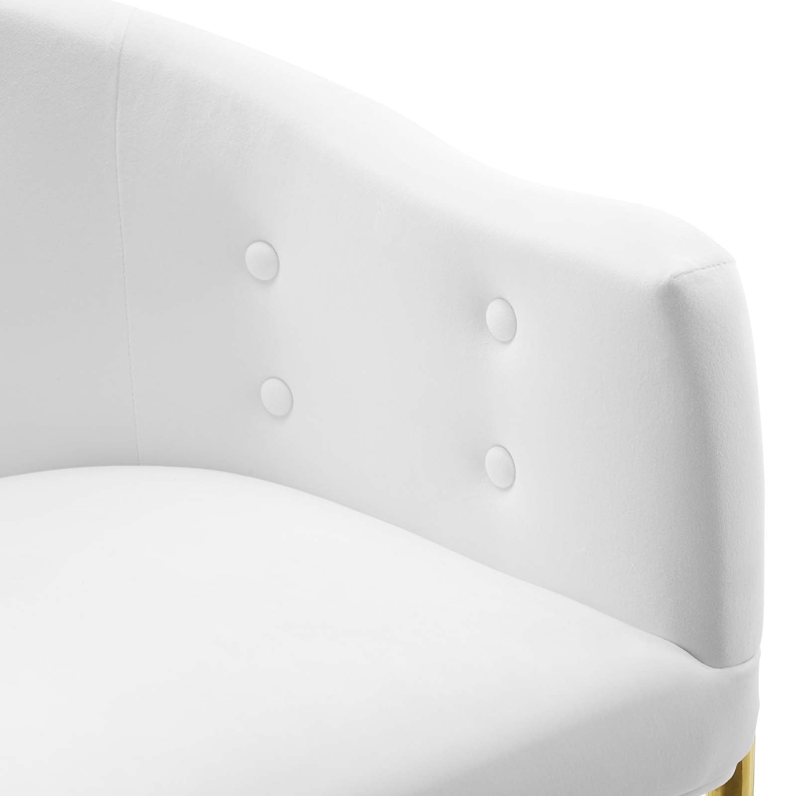 Savour Performance Velvet Accent Dining Armchair Set of 2 by Modway