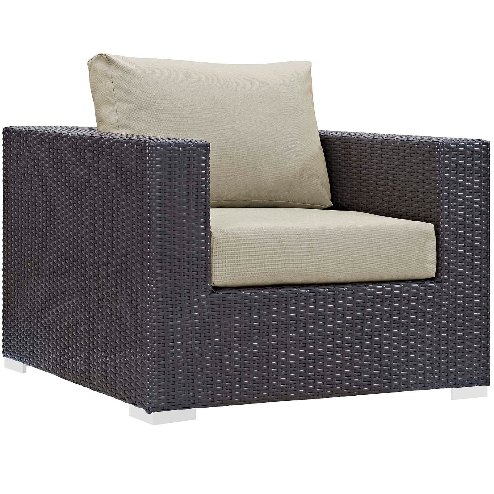Convene 5 Piece Set Outdoor Patio with Fire Pit by Modway