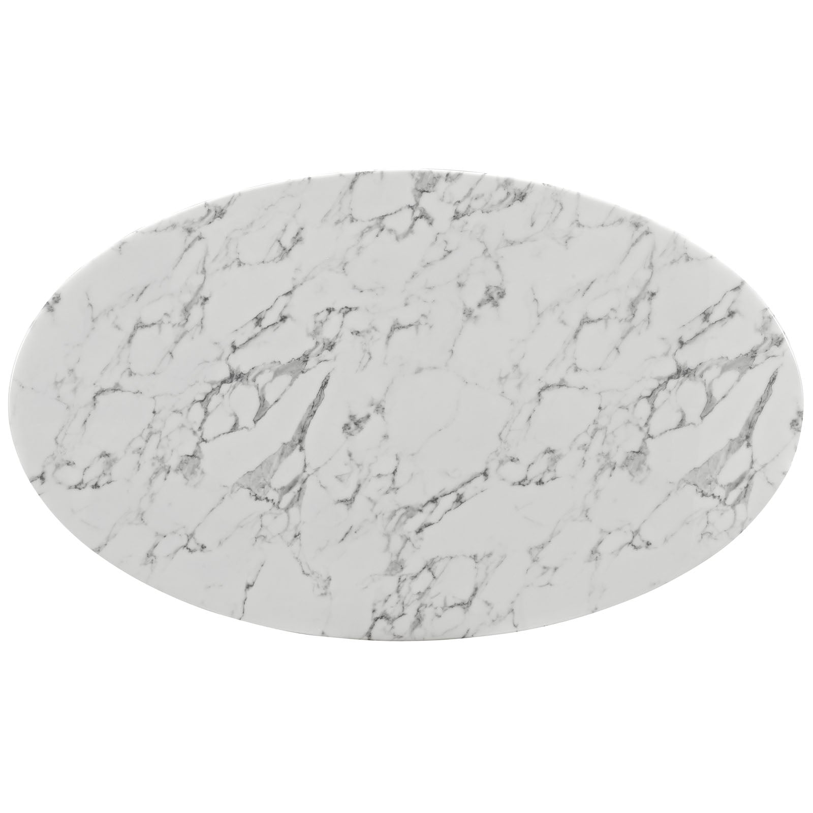 Lippa 60" Oval Faux Marble Dining Table by Modway