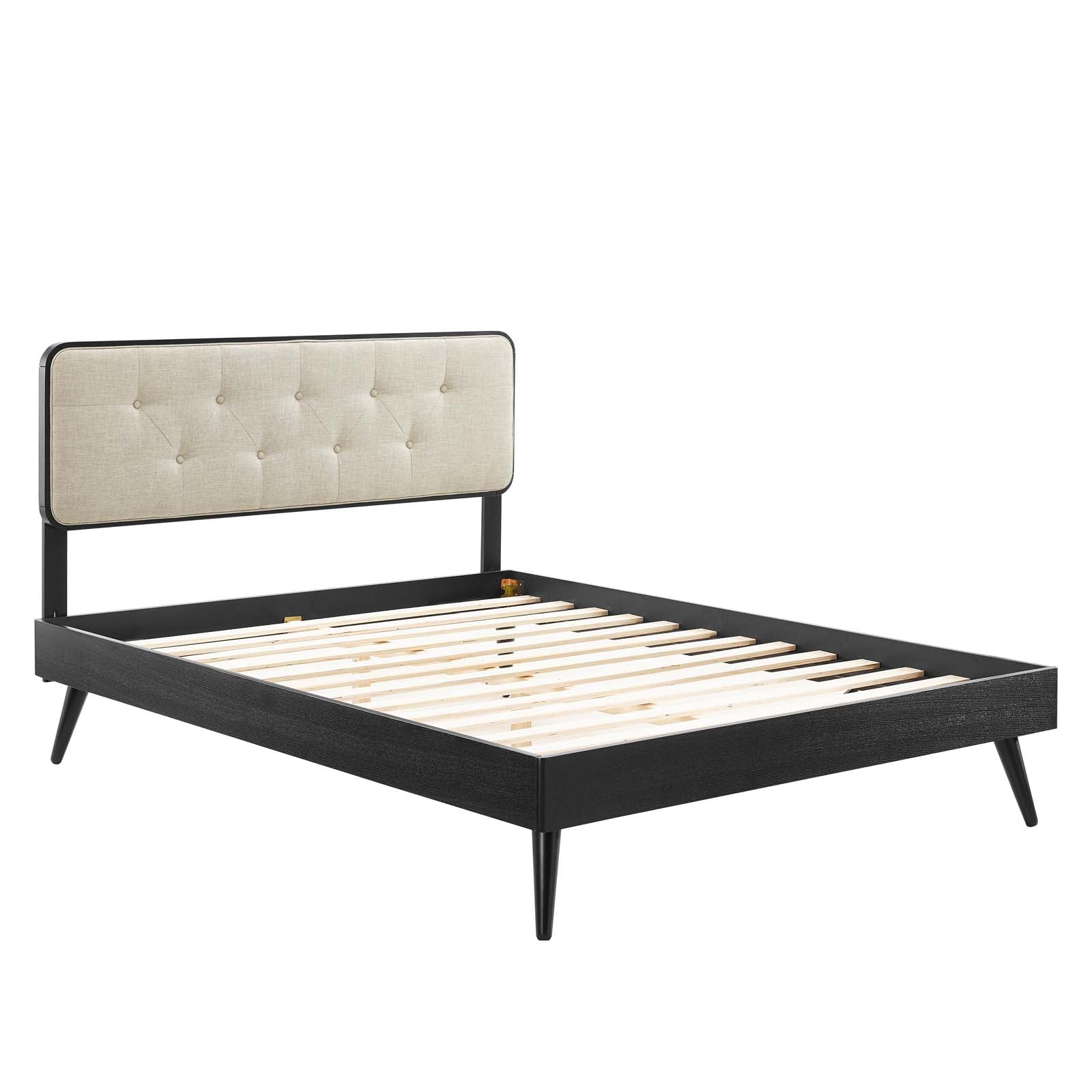 Bridgette Wood Full Platform Bed With Splayed Legs by Modway