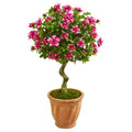 39"  Azalea Artificial Topiary Tree in Terra Cotta Planter