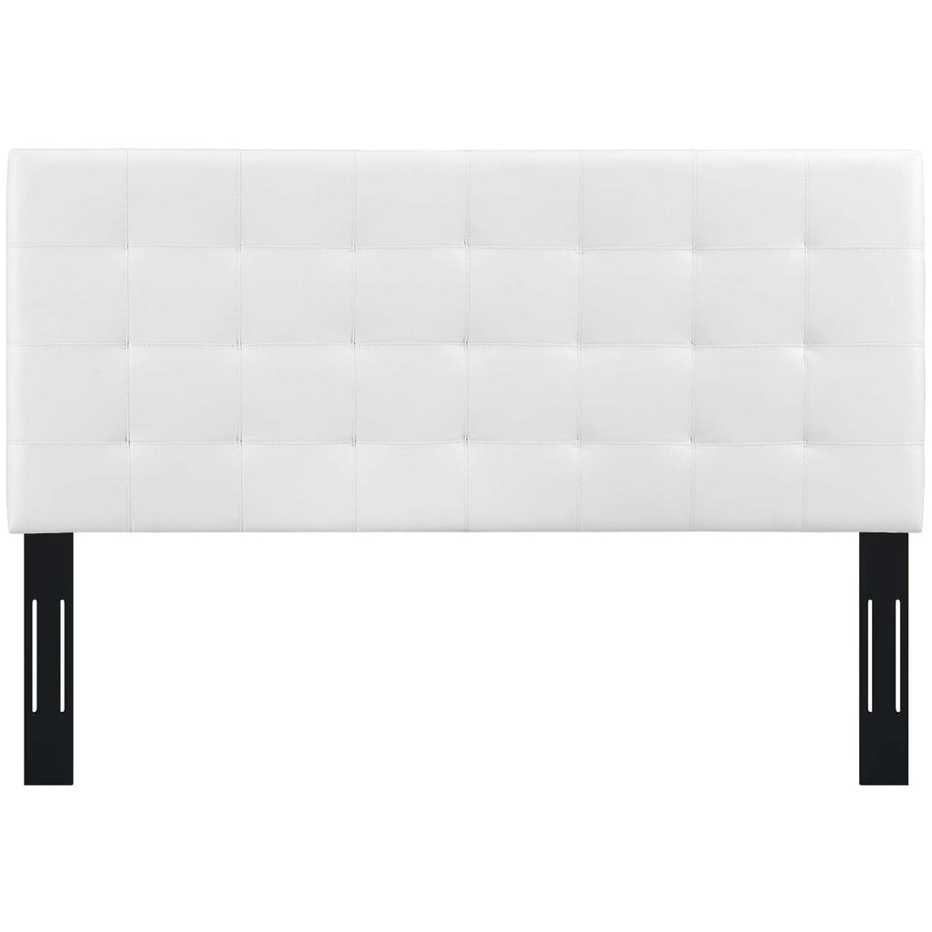 Paisley Tufted Upholstered Faux Leather Full / Queen Headboard by Modway