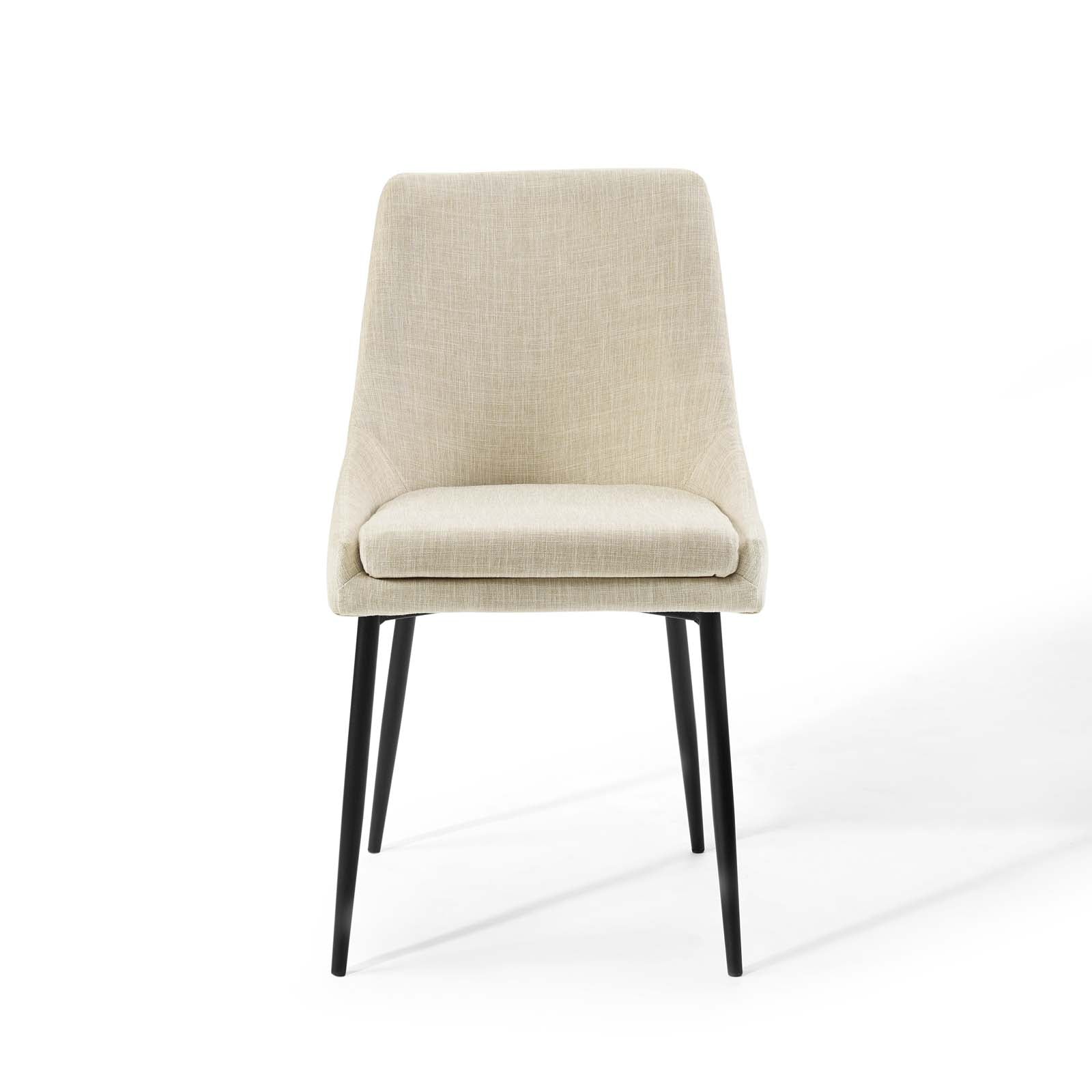 Viscount Upholstered Fabric Dining Chairs Set of 2 by Modway