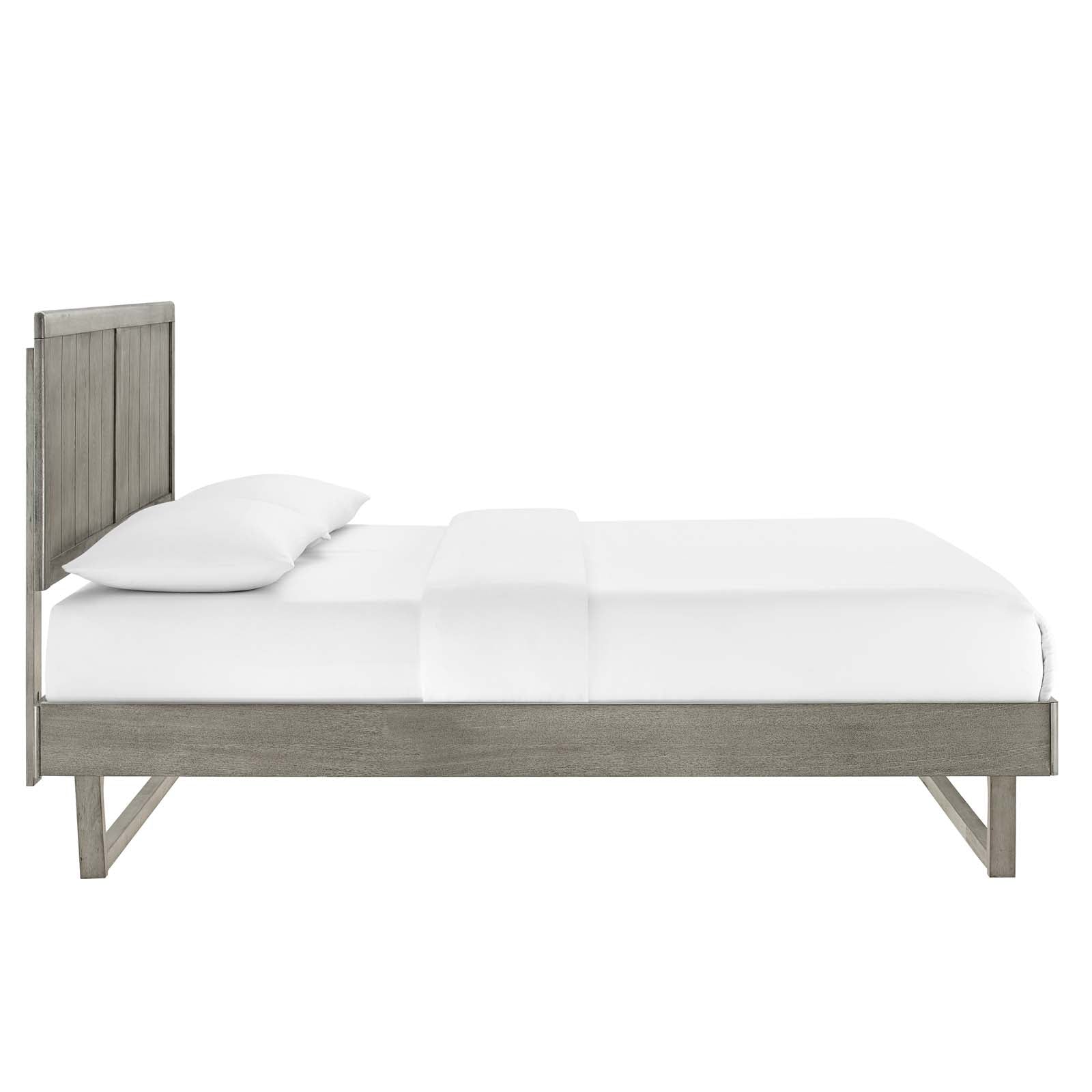 Alana Wood King Platform Bed With Angular Frame by Modway