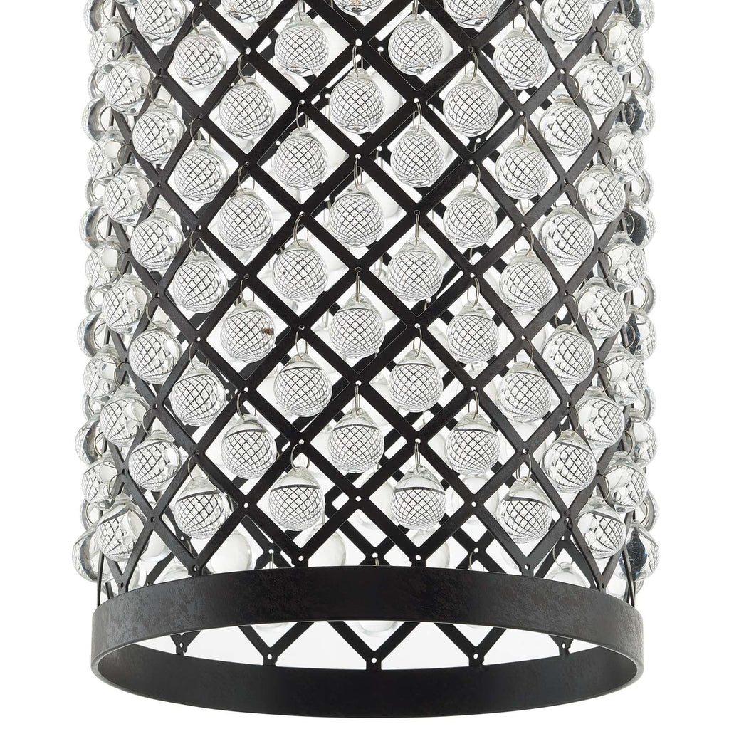 Reflect Glass and Metal Pendant Chandelier by Modway