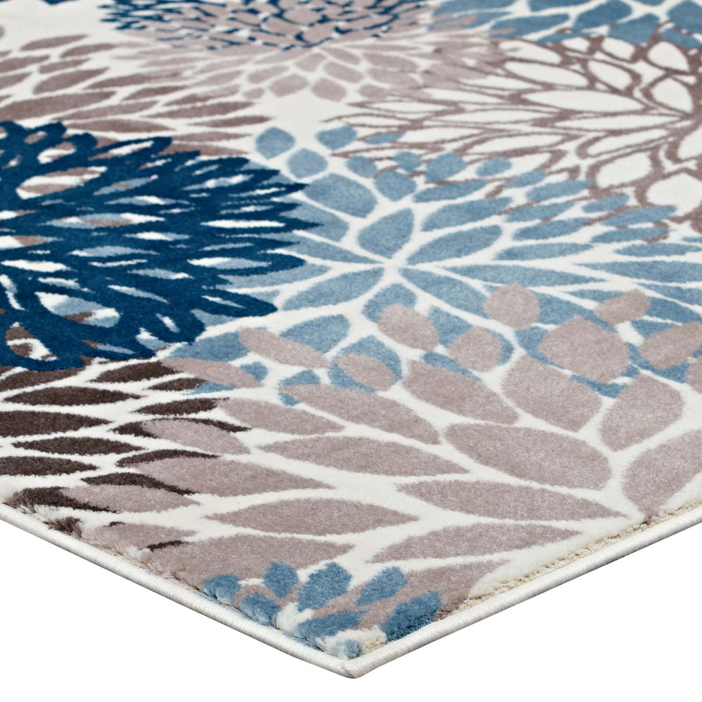 Calithea Vintage Classic Abstract Floral 5x8 Area Rug by Modway