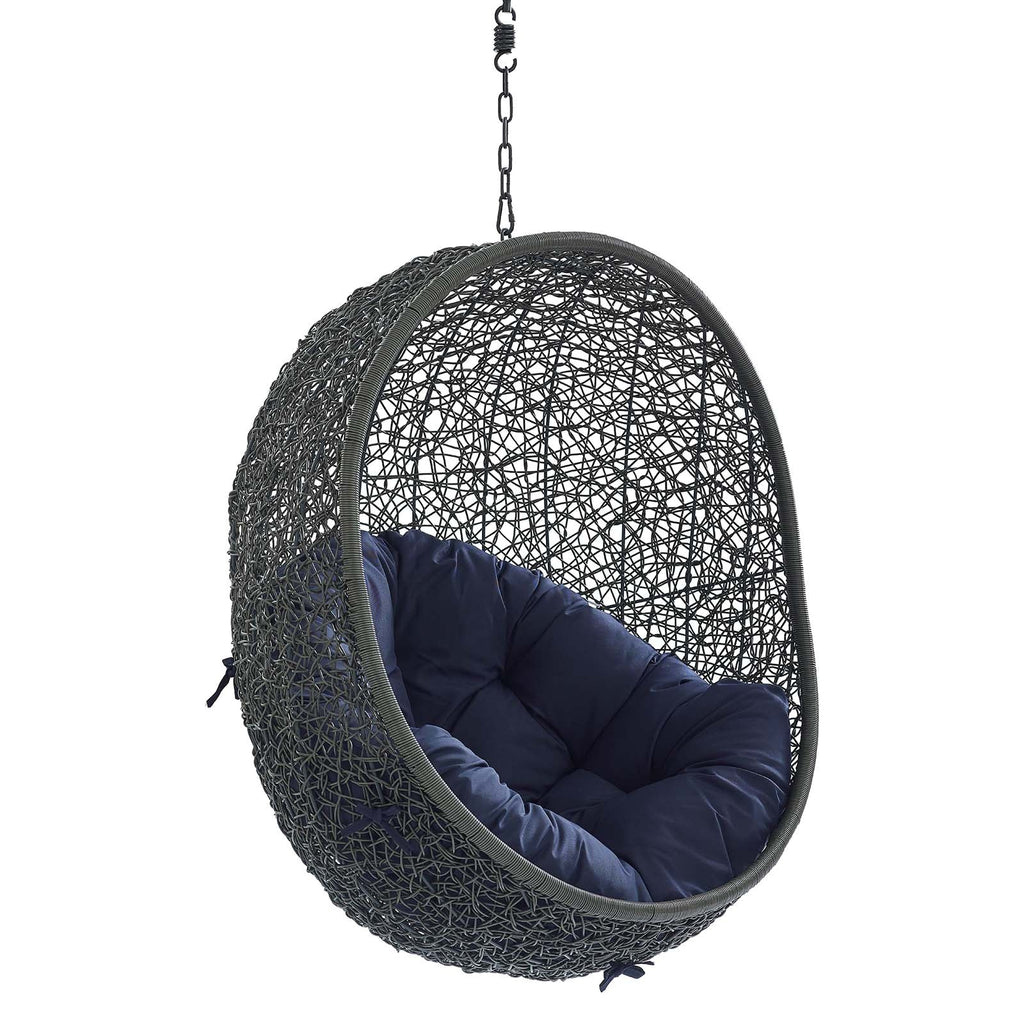 Hide Sunbrella¨ Fabric Swing Outdoor Patio Lounge Chair Without Stand by Modway