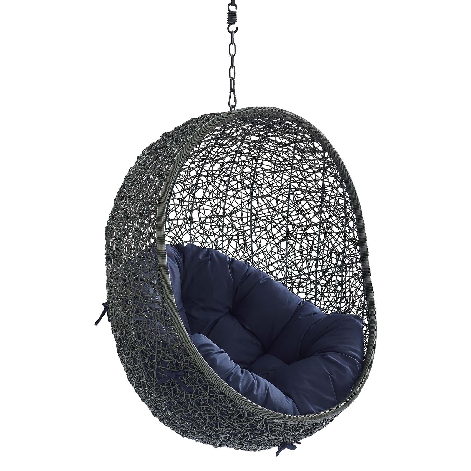 Hide Sunbrella¨ Fabric Swing Outdoor Patio Lounge Chair Without Stand by Modway