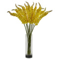 Fox Tail Artificial Arrangement in Glass Cylinder