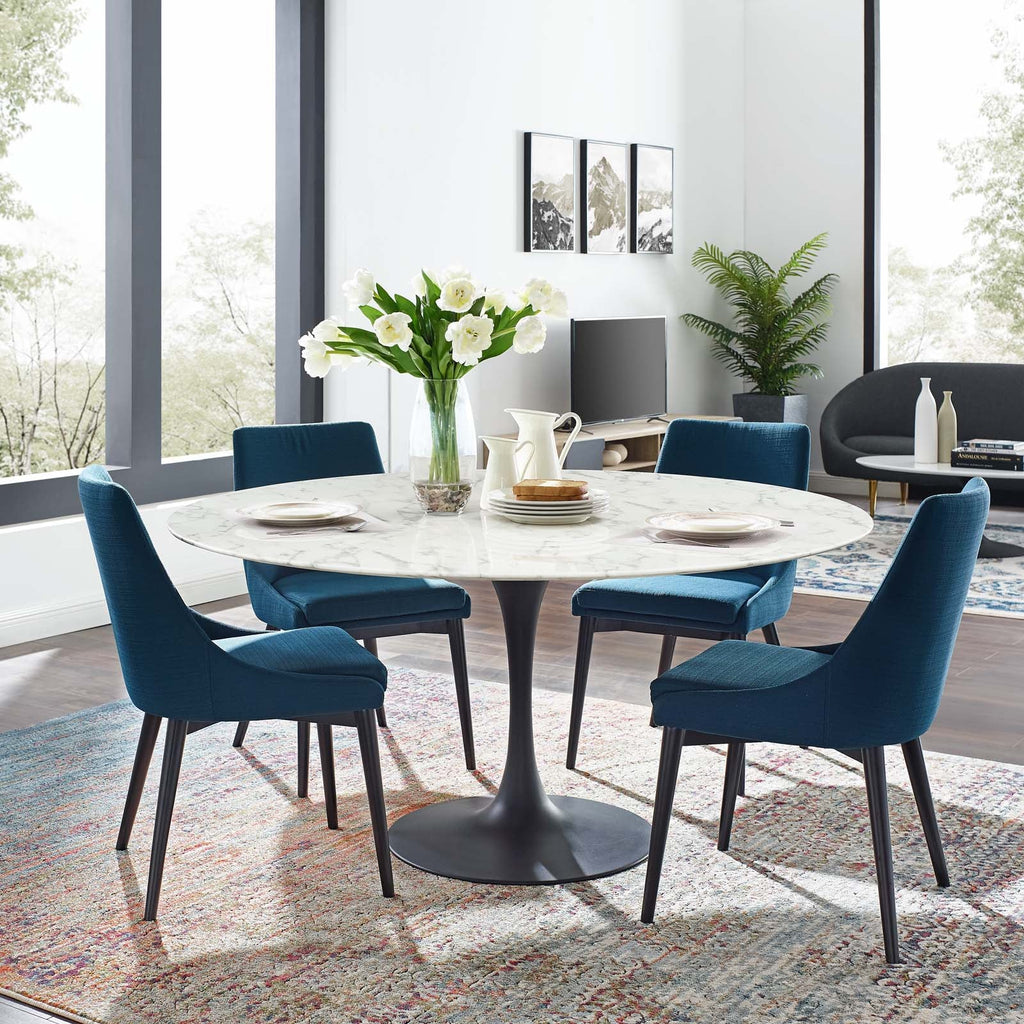 Lippa 60" Round Faux Marble Dining Table by Modway