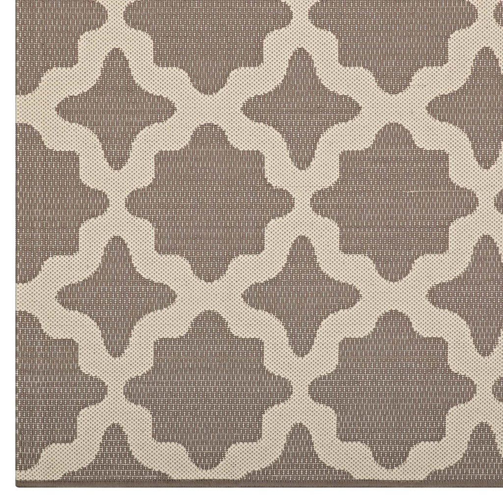 Cerelia Moroccan Trellis Indoor and Outdoor 8x10 Area Rug by Modway
