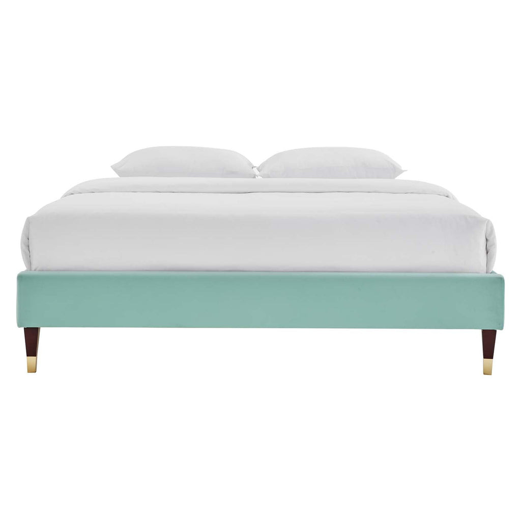 Harlow Performance Velvet Full Platform Bed Frame by Modway
