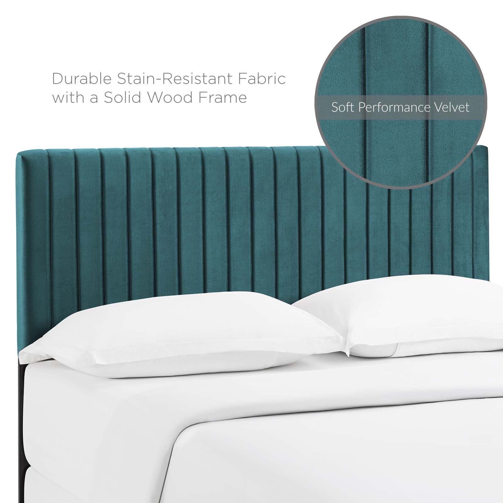 Keira Performance Velvet Full / Queen Headboard by Modway