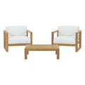 Upland 3 Piece Outdoor Patio Teak Set by Modway