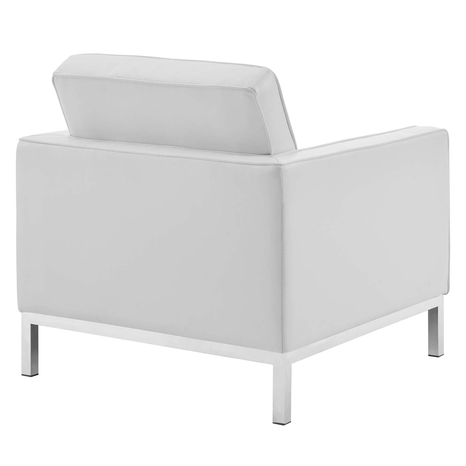 Loft 3-Piece Tufted Vegan Leather Furniture Set by Modway