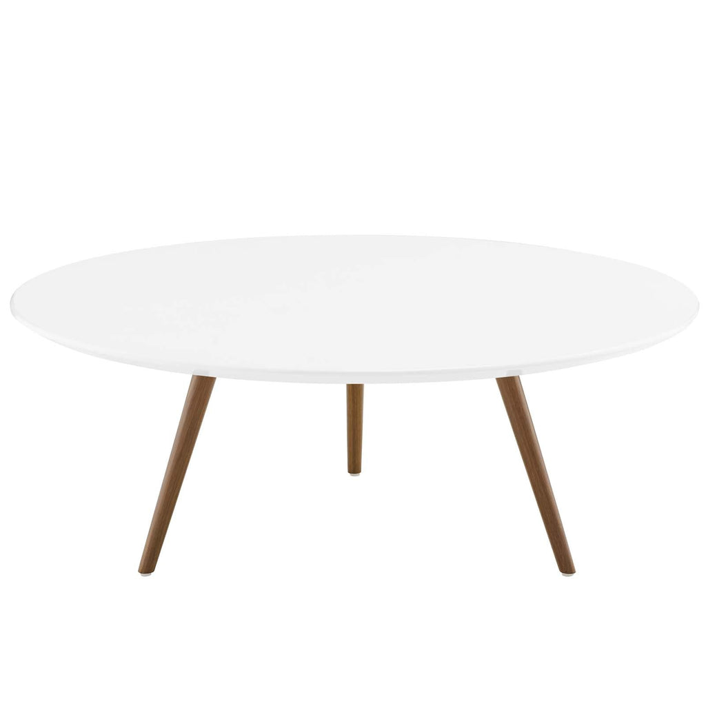 Lippa 40" Round Wood Coffee Table with Tripod Base by Modway