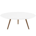 Lippa 40" Round Wood Coffee Table with Tripod Base by Modway