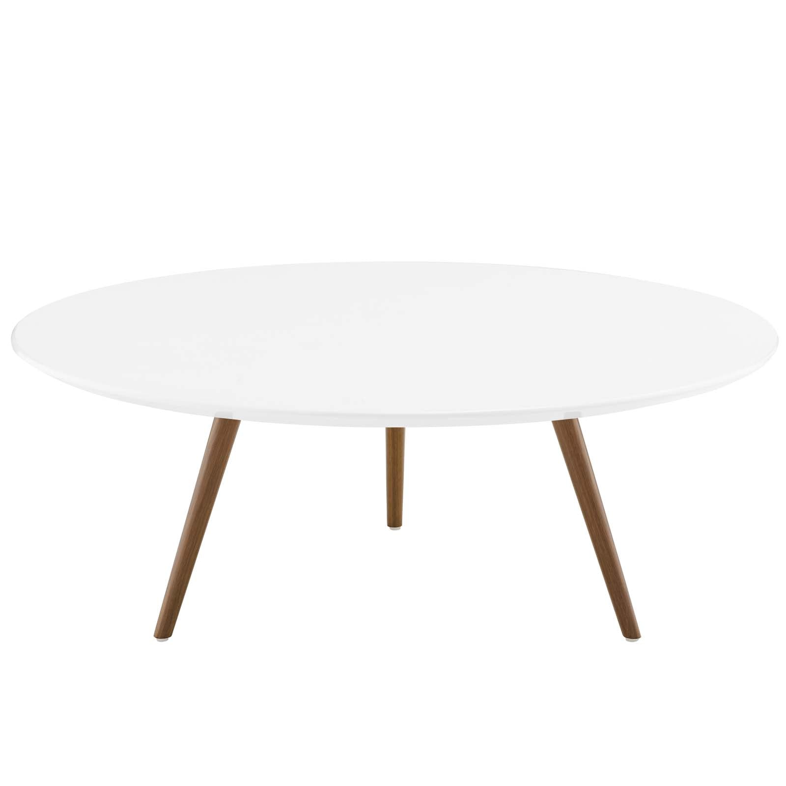 Lippa 40" Round Wood Coffee Table with Tripod Base by Modway