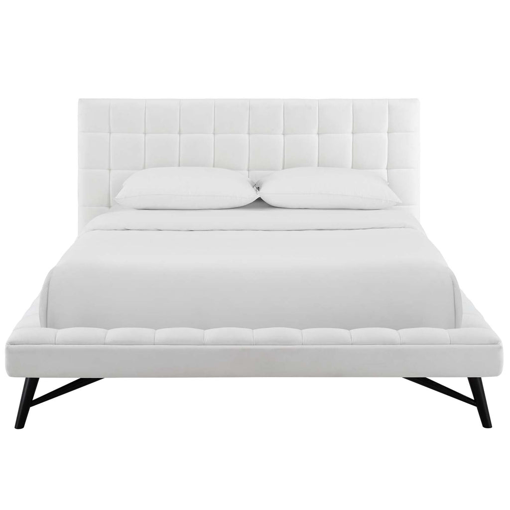 Julia Biscuit Tufted Performance Velvet Queen Platform Bed by Modway
