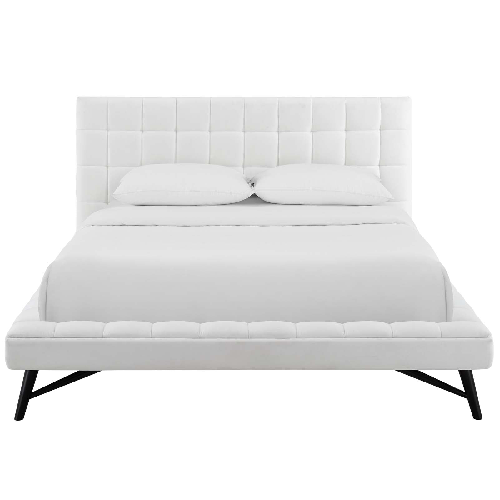 Julia Biscuit Tufted Performance Velvet Queen Platform Bed by Modway