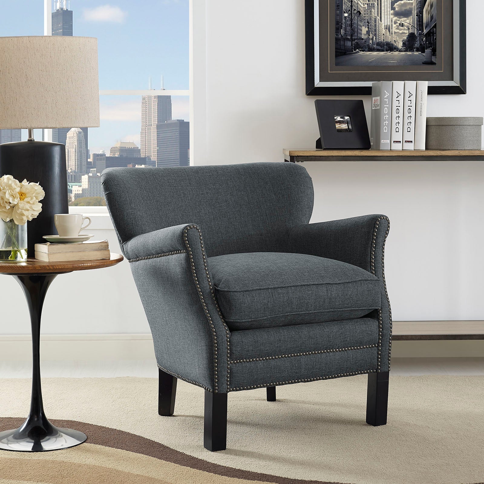 Key Upholstered Fabric Armchair by Modway