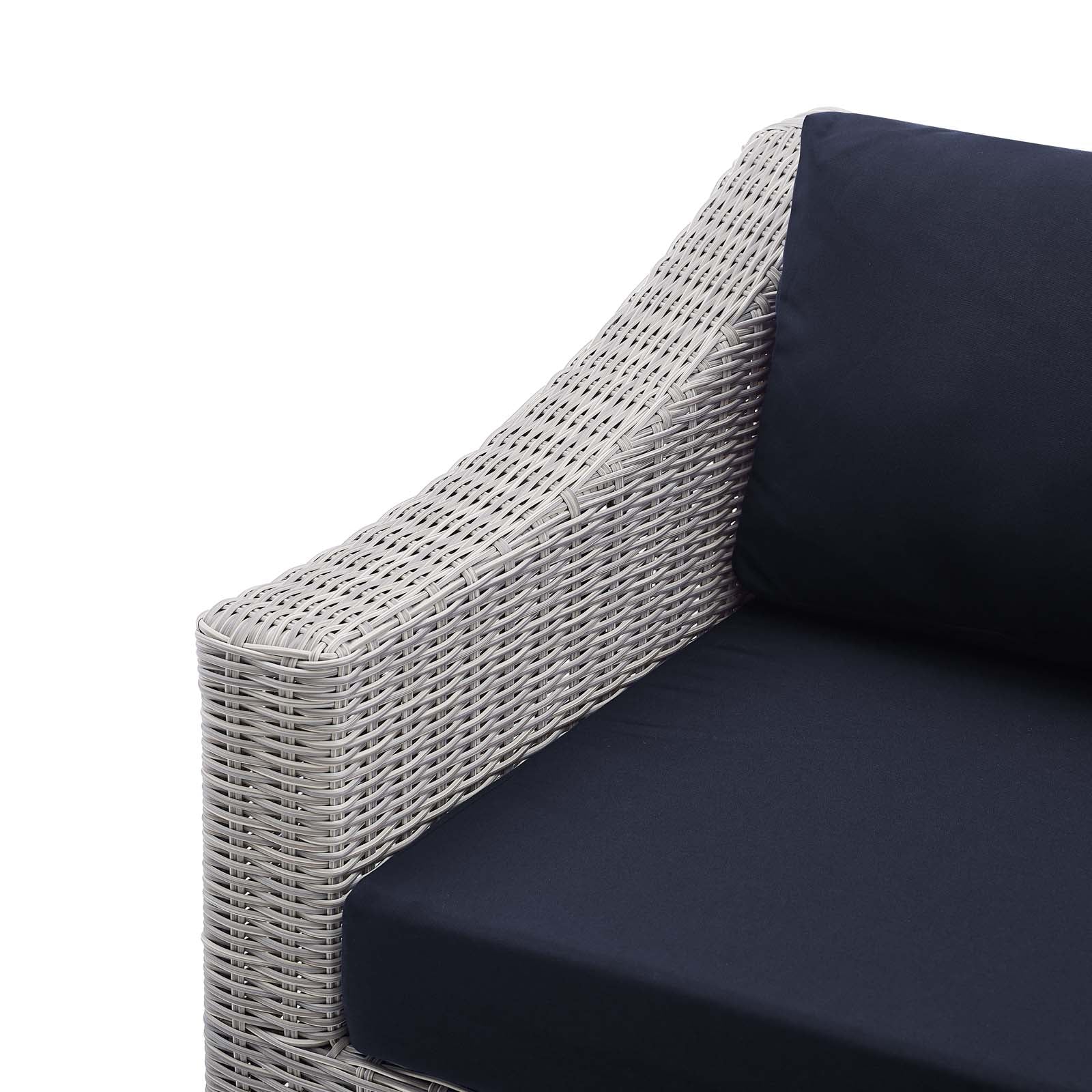 Conway Sunbrella¨ Outdoor Patio Wicker Rattan Left-Arm Chair by Modway