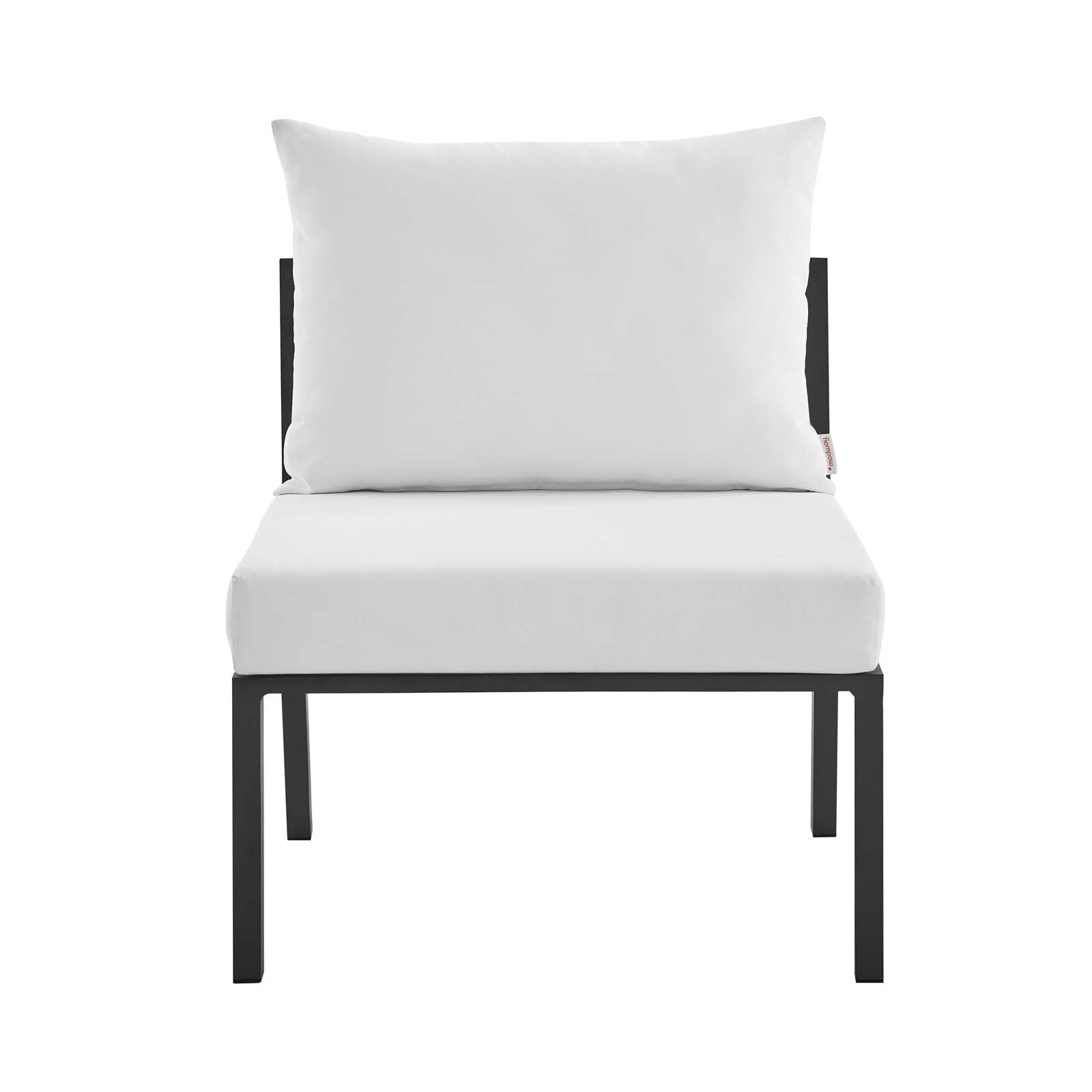 Riverside Outdoor Patio Aluminum Armless Chair by Modway