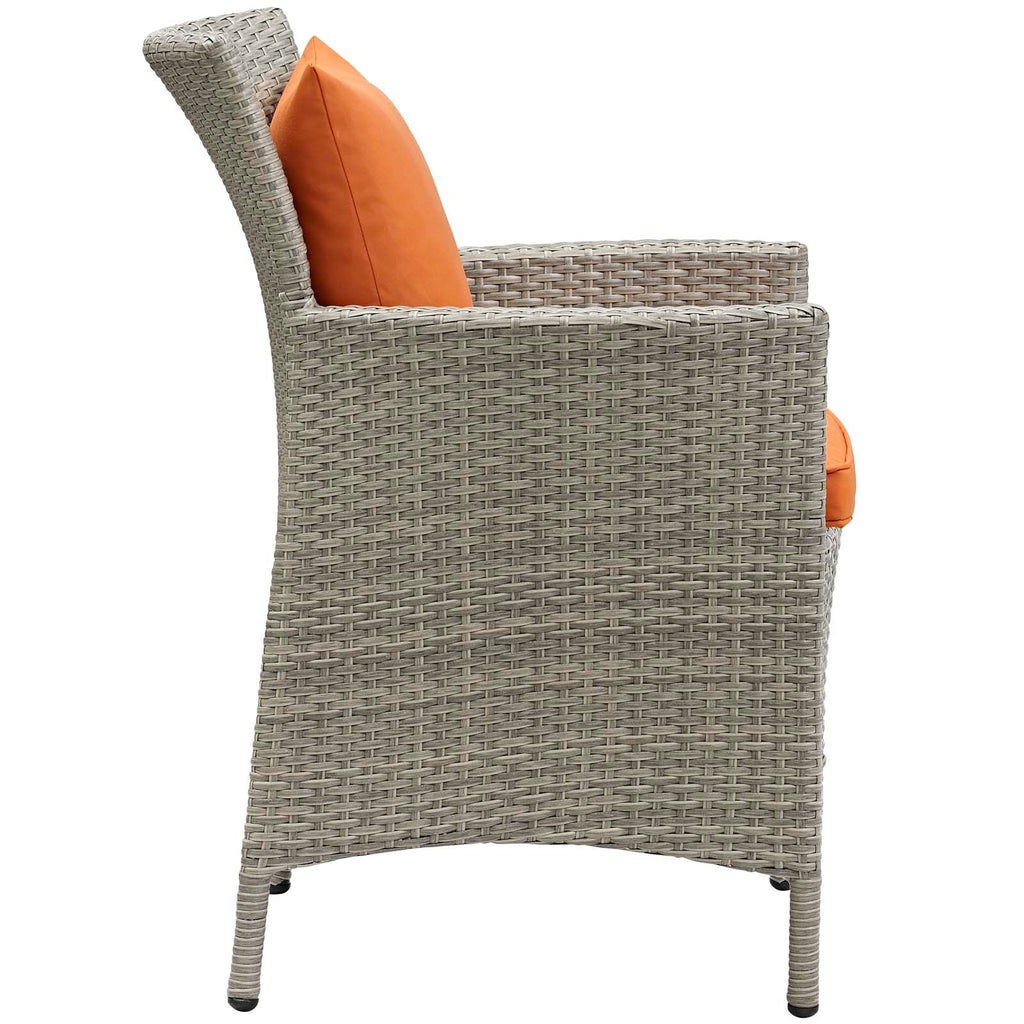 Conduit Outdoor Patio Wicker Rattan Dining Armchair by Modway