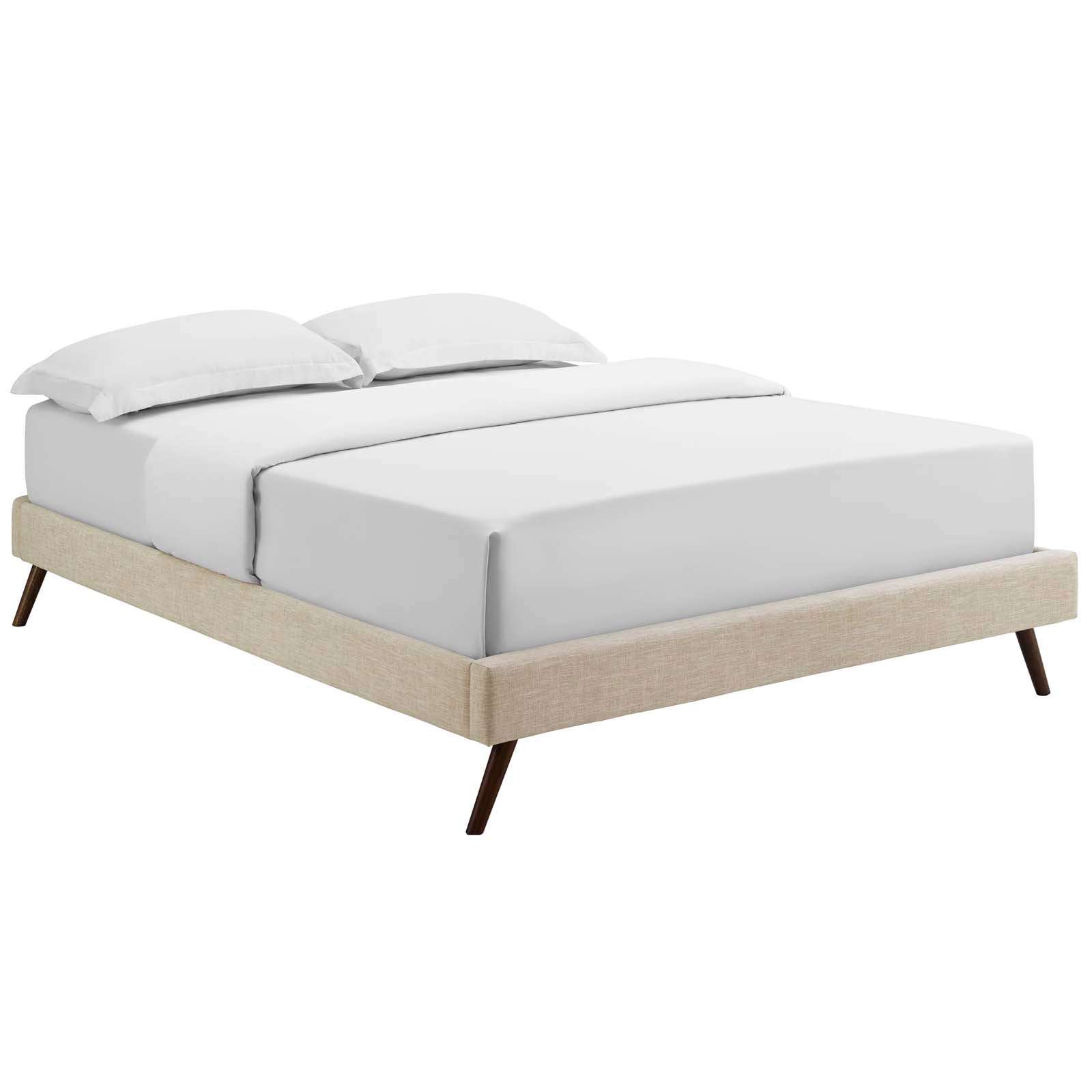 Loryn Fabric Full Bed Frame with Round Splayed Legs by Modway
