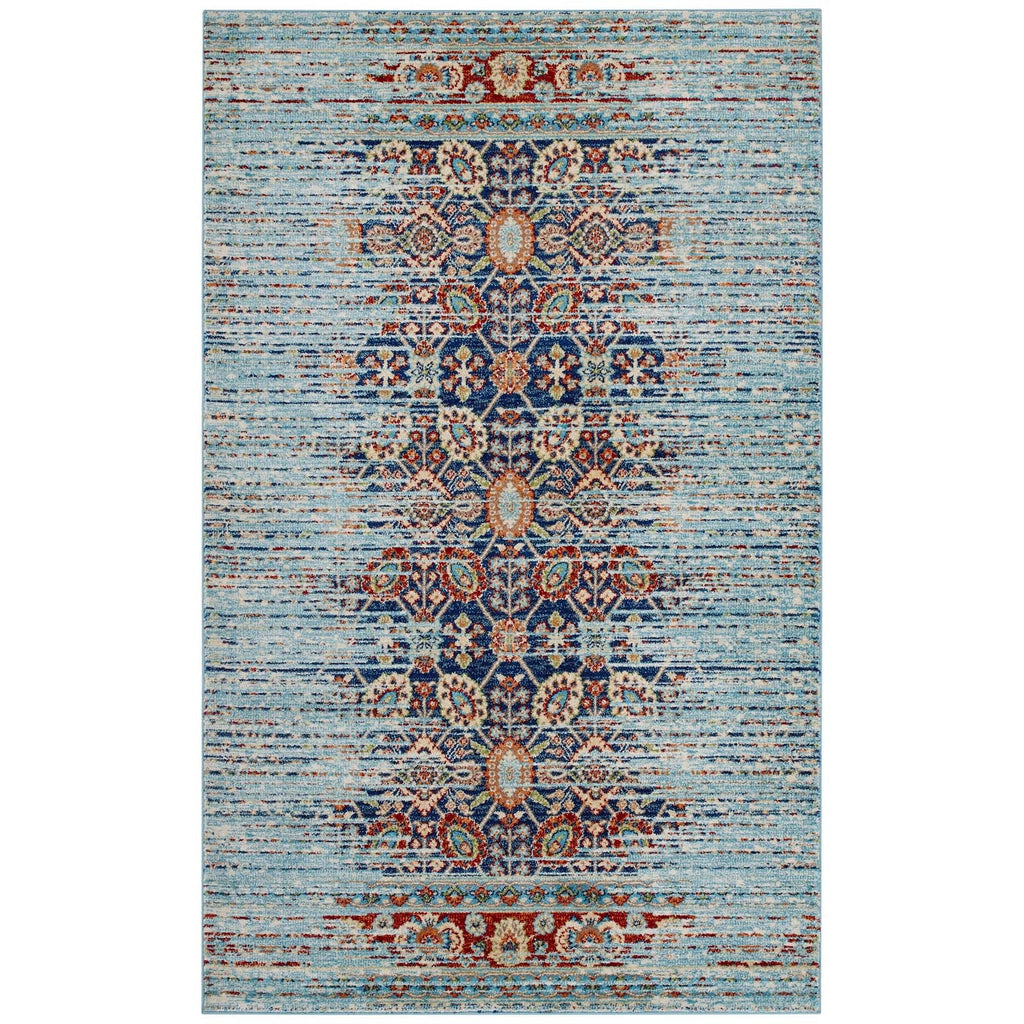 Naria Distressed Vintage Medallion 8x10 Area Rug by Modway