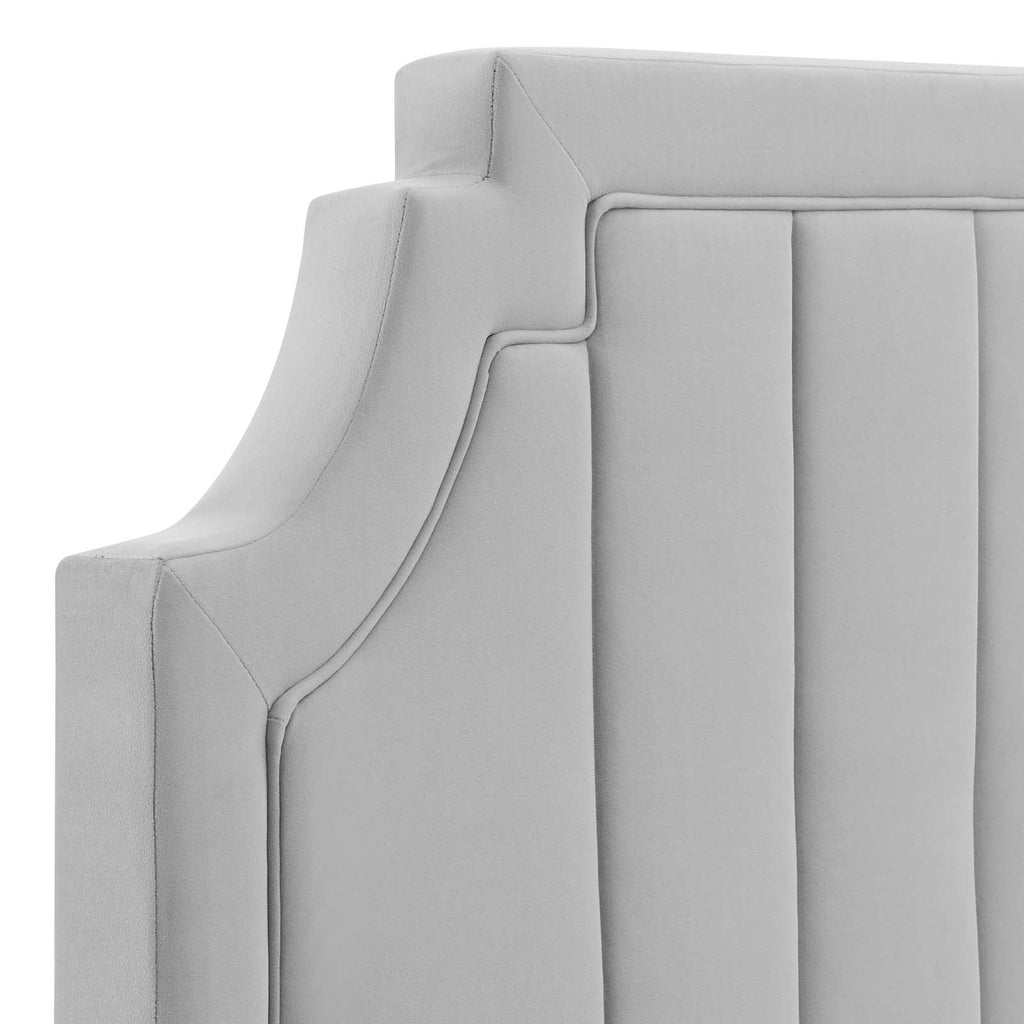 Alyona Channel Tufted Performance Velvet Twin Headboard by Modway