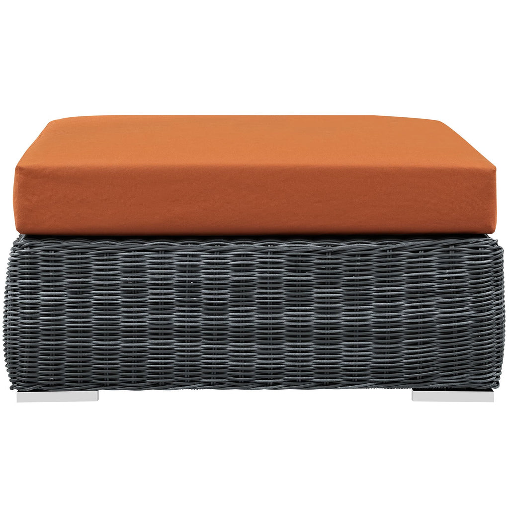 Summon Outdoor Patio Sunbrella¨ Square Ottoman by Modway