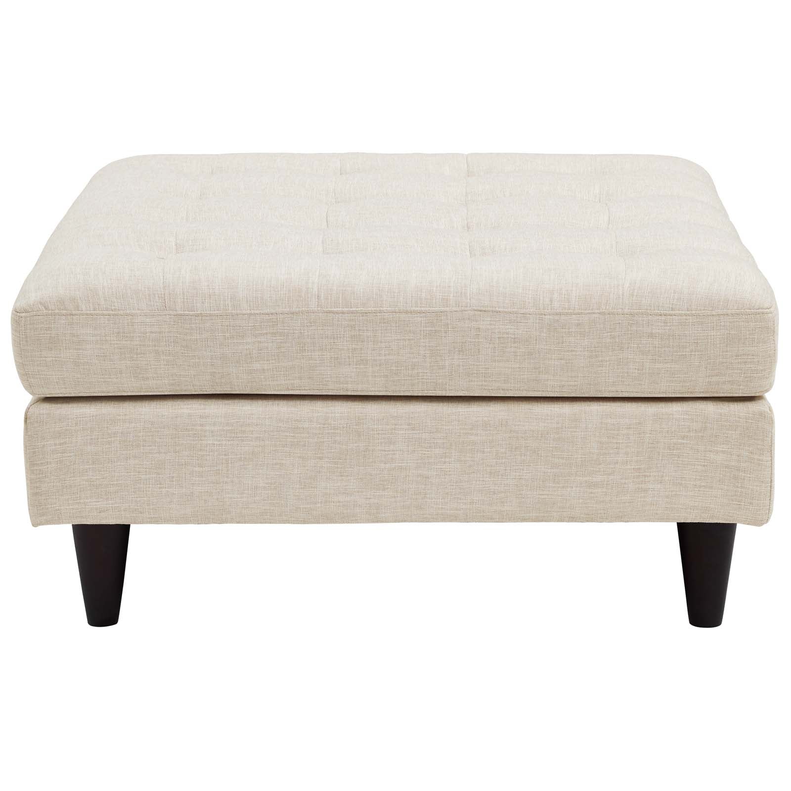 Empress Upholstered Fabric Large Ottoman by Modway