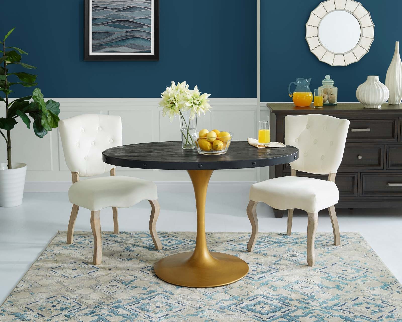Drive 47" Oval Wood Top Dining Table by Modway