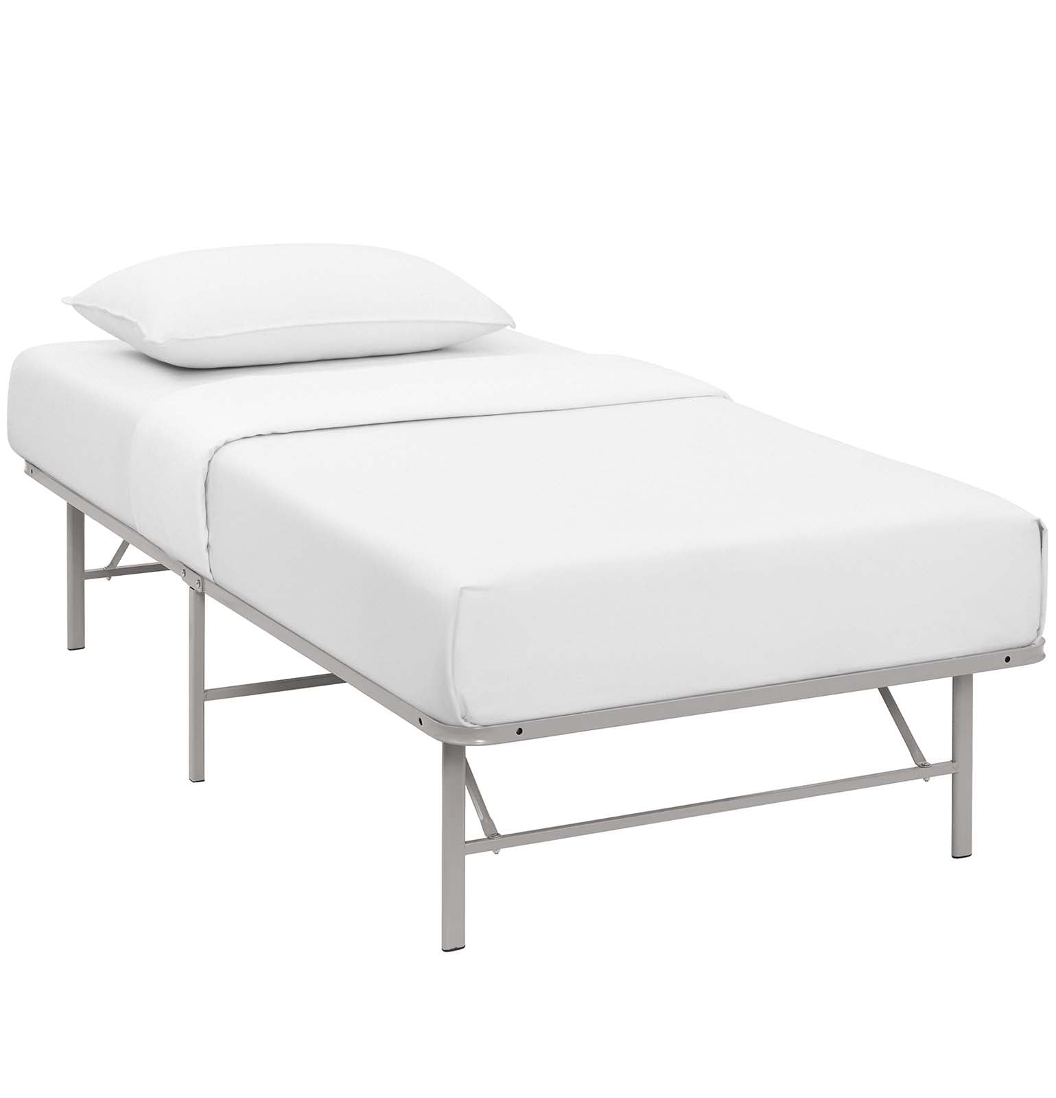 Horizon Stainless Steel Twin Bed Frame by Modway