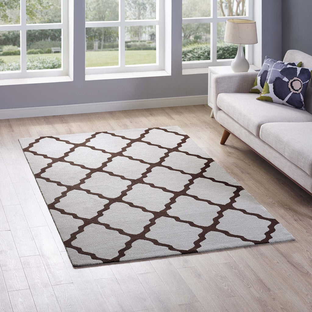 Marja Moroccan Trellis 5x8 Area Rug by Modway