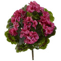 Geranium Artificial Bush Uv Resistant (Indoor/Outdoor) (Set Of 4) 6140-S4-BU