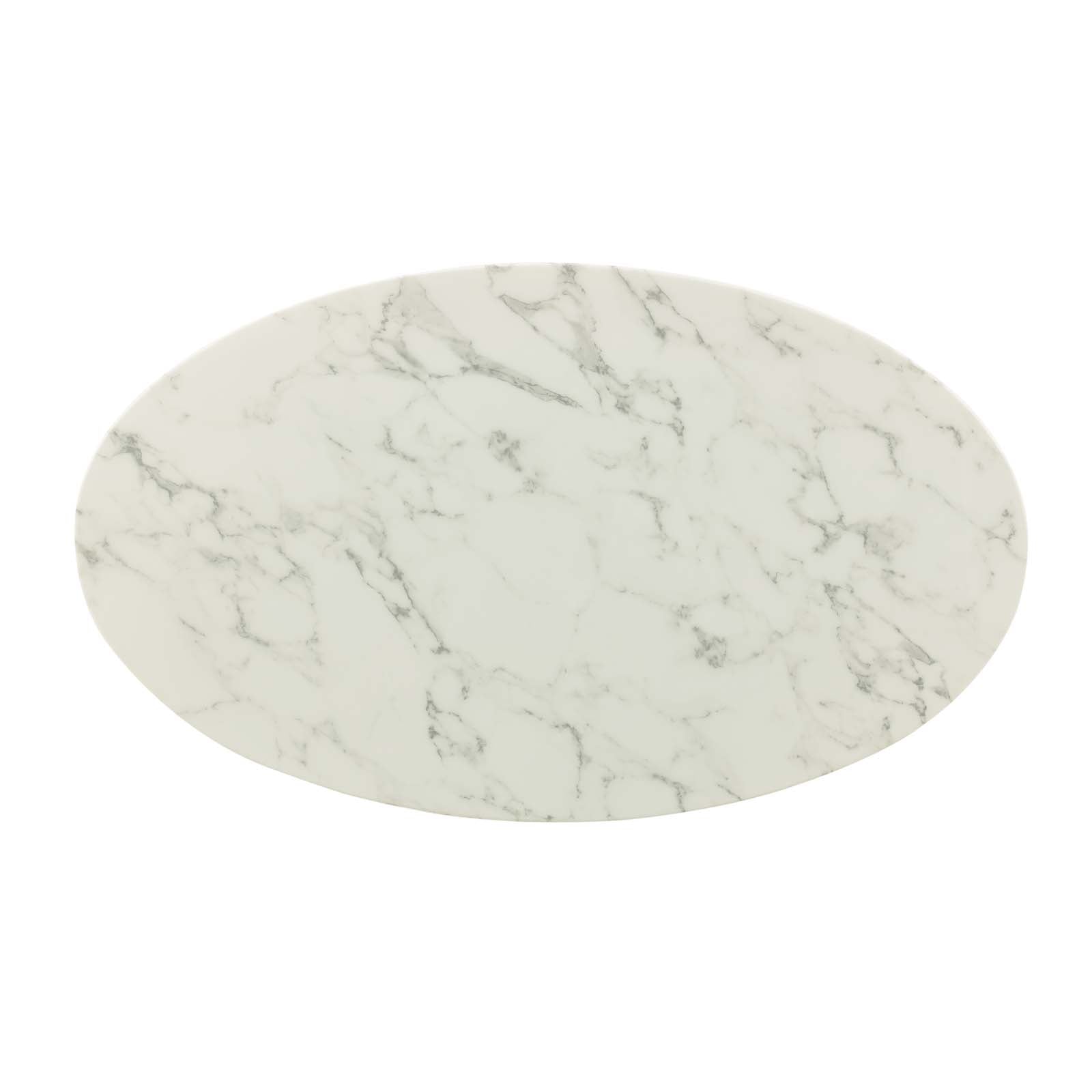 Lippa 48" Oval Faux Marble Dining Table by Modway