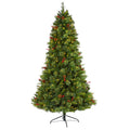 7' Aberdeen Spruce Artificial Christmas Tree w/ 500 Clear LED Lights