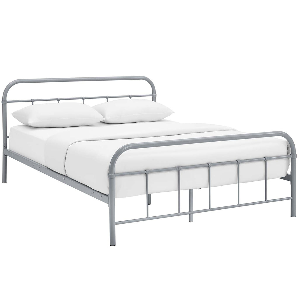 Maisie Stainless Steel Queen Bed Frame by Modway