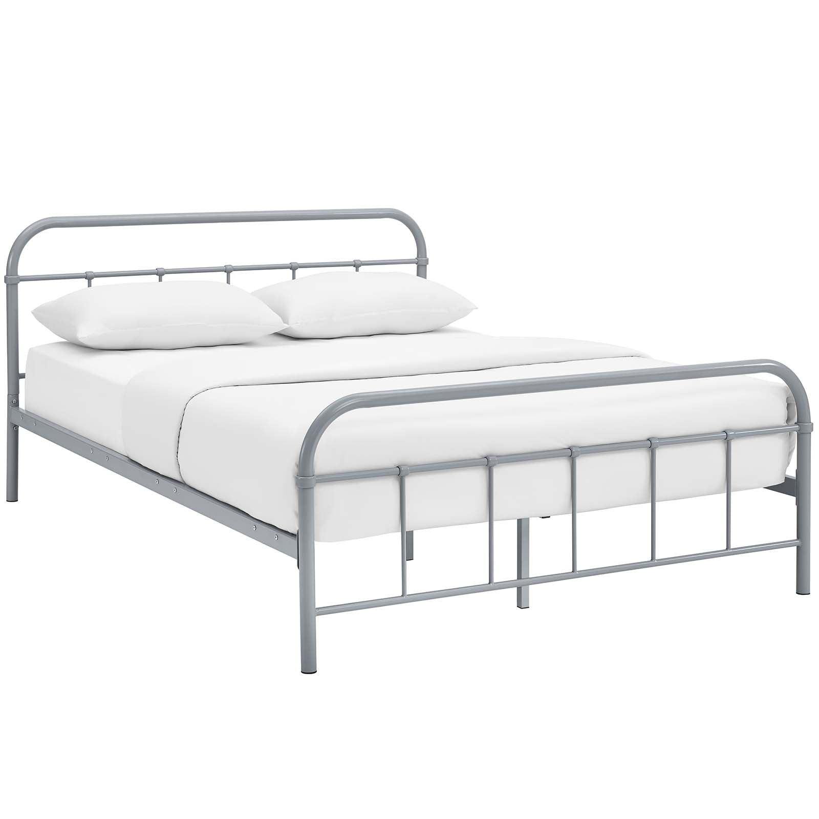 Maisie Stainless Steel Queen Bed Frame by Modway