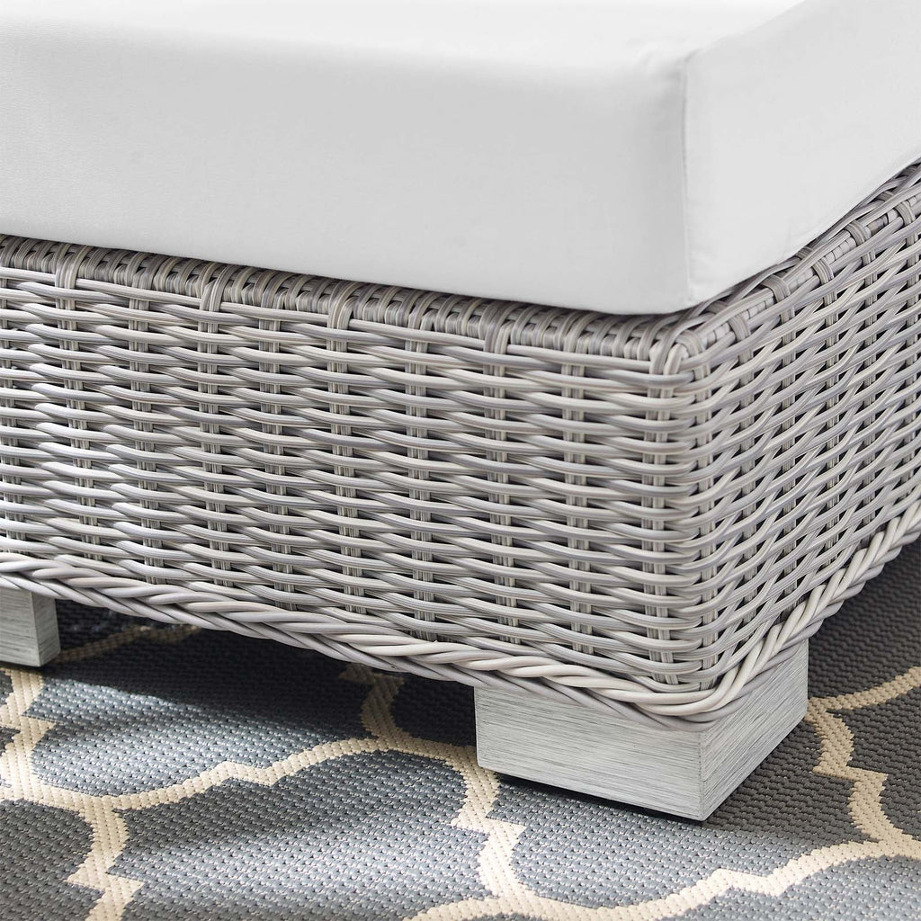 Conway Sunbrella¨ Outdoor Patio Wicker Rattan Ottoman by Modway