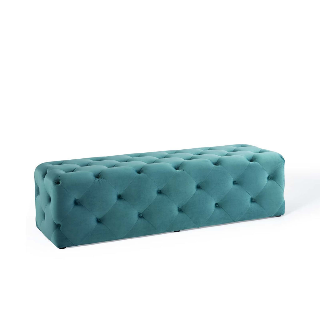 Amour 60" Tufted Button Entryway Performance Velvet Bench by Modway