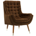 Suggest Button Tufted Performance Velvet Lounge Chair by Modway