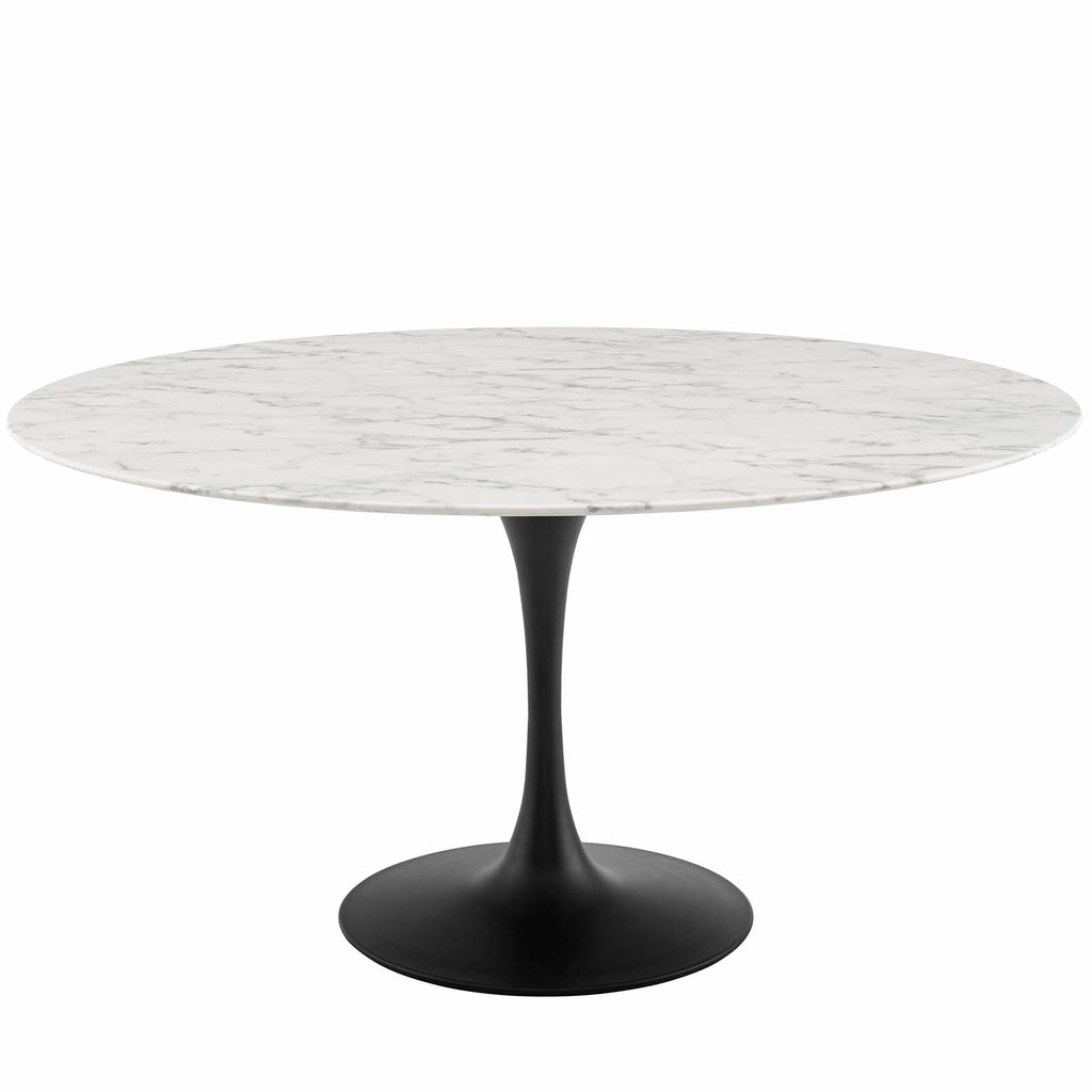 Lippa 60" Round Faux Marble Dining Table by Modway
