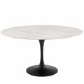 Lippa 60" Round Faux Marble Dining Table by Modway