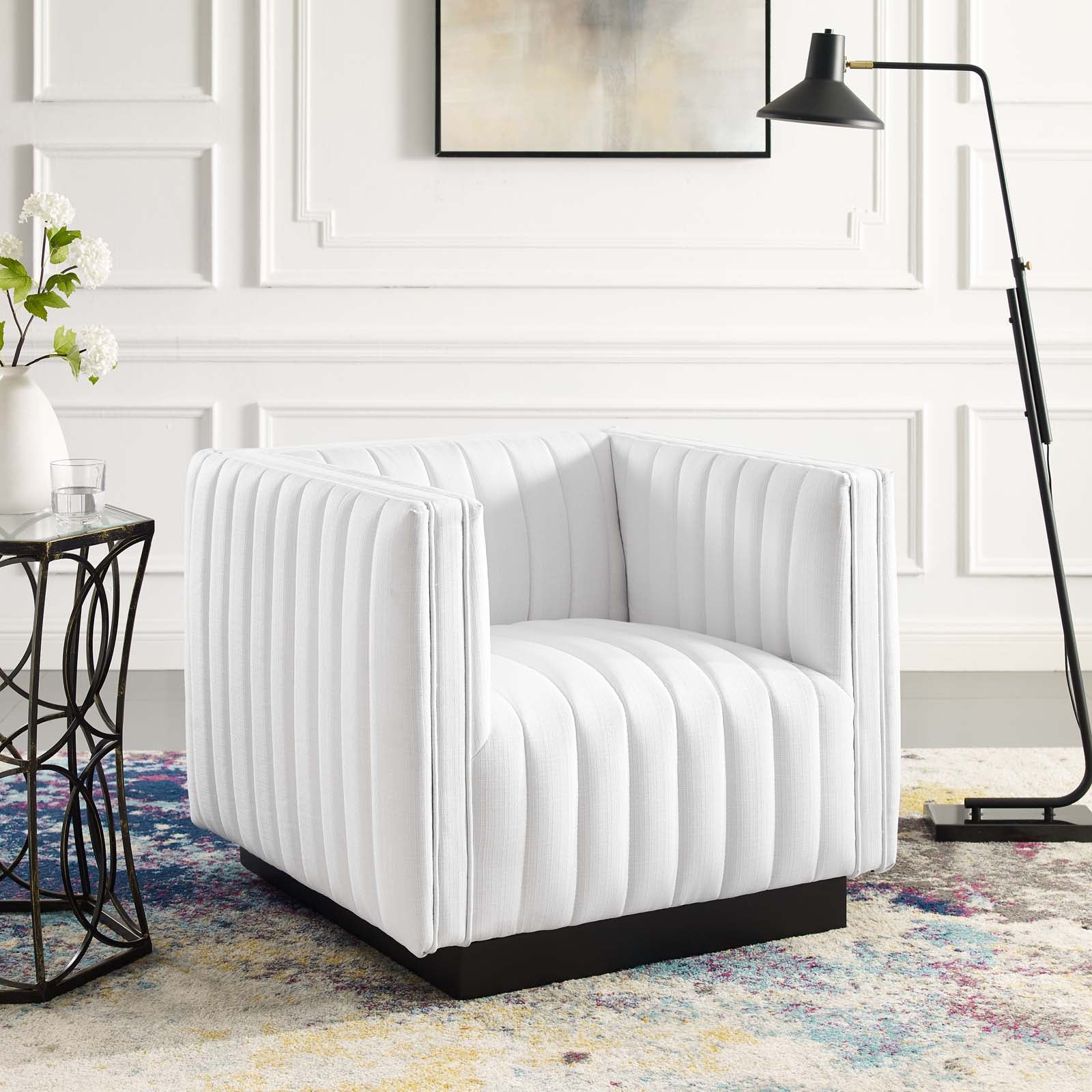 Conjure Tufted Upholstered Fabric Armchair by Modway